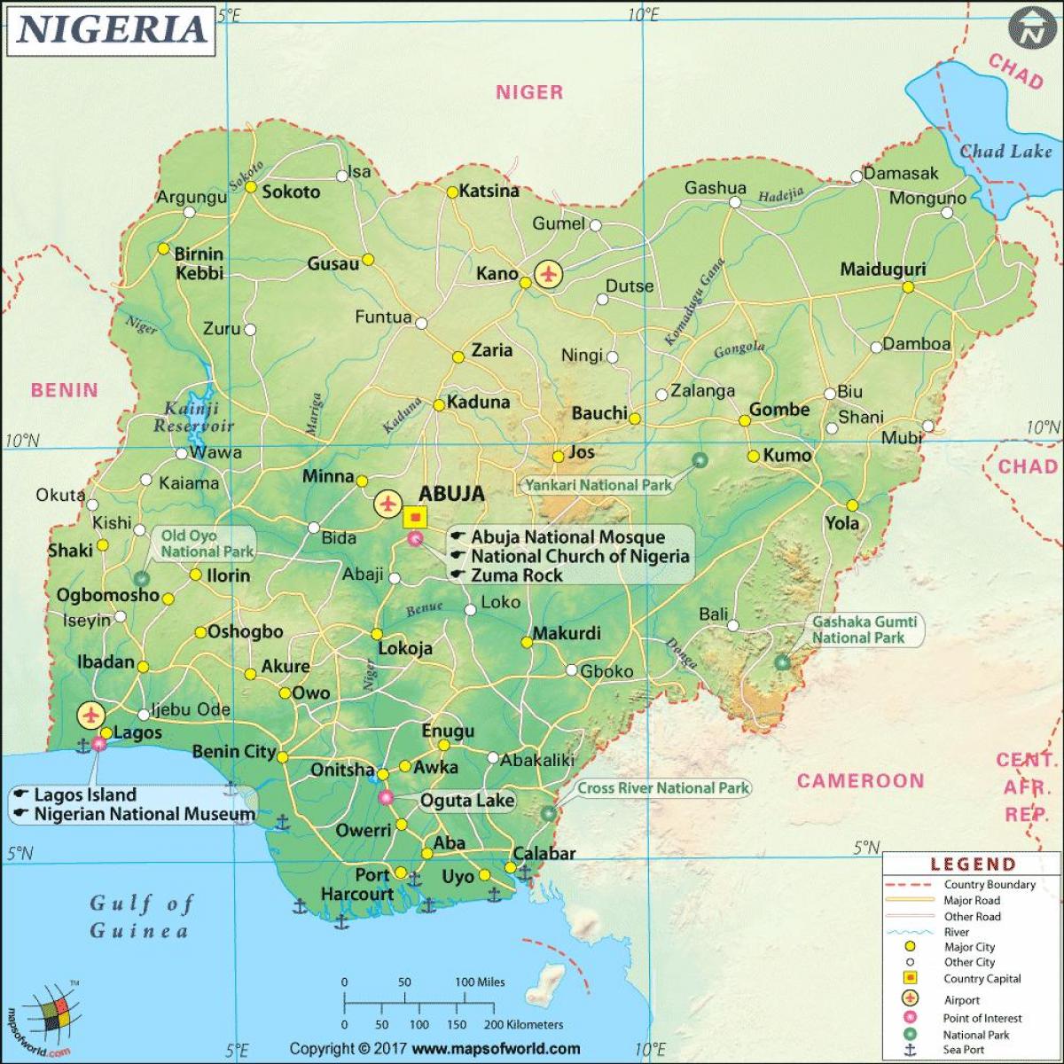 bildes no nigērijas kartes