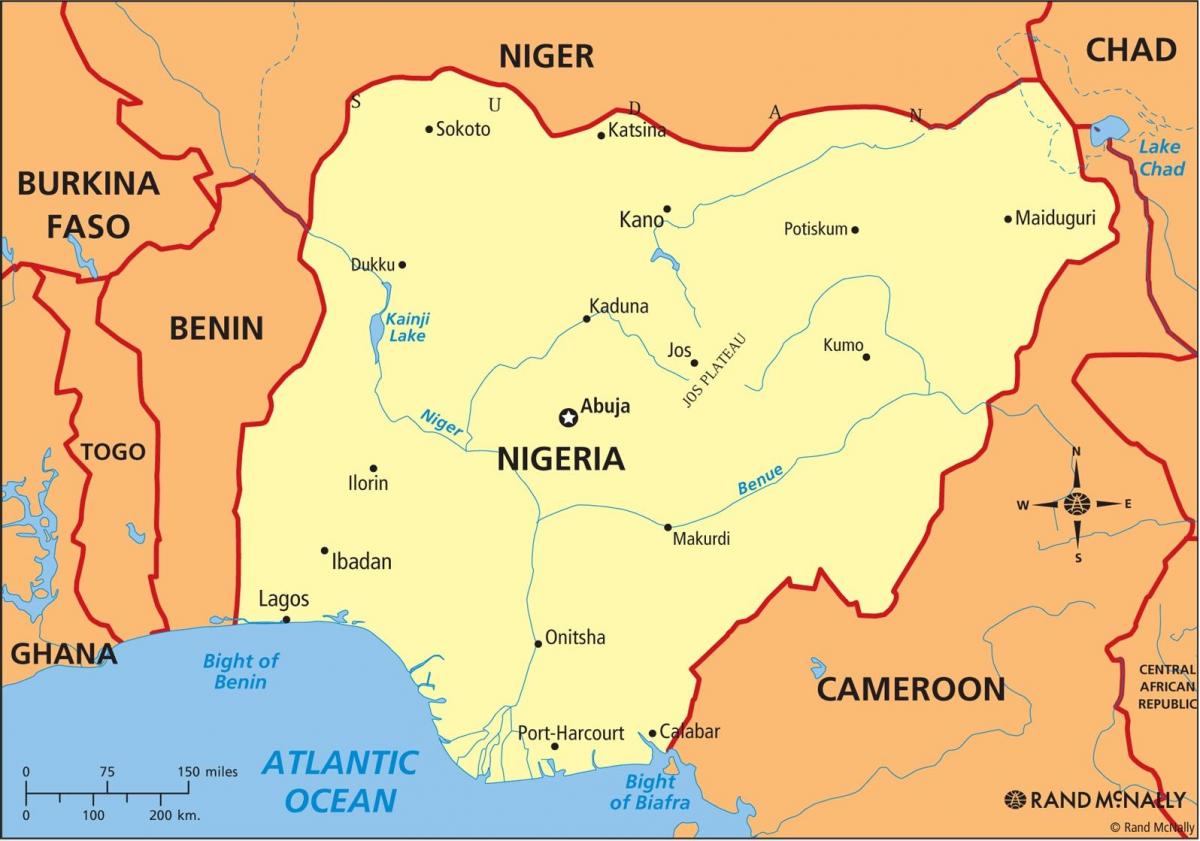 nigērijā karte
