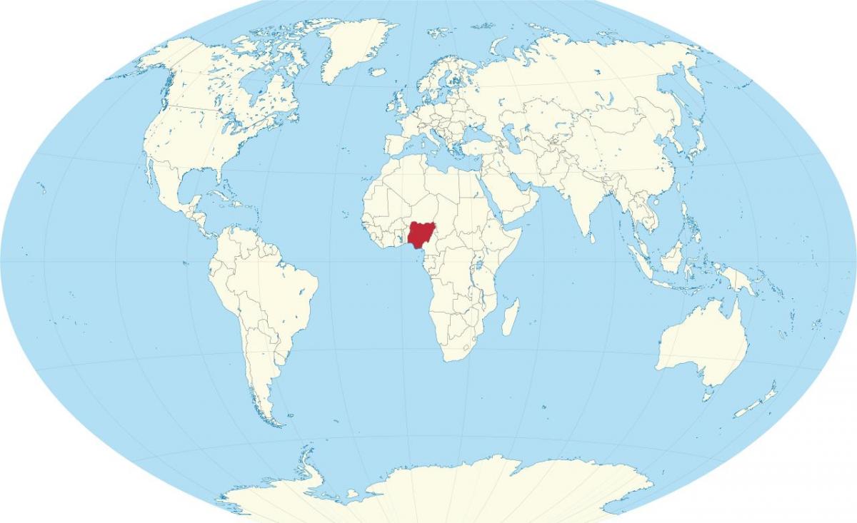 pasaules kartes, kas parāda nigēriju