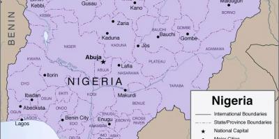 Karte detalizētu nigērija