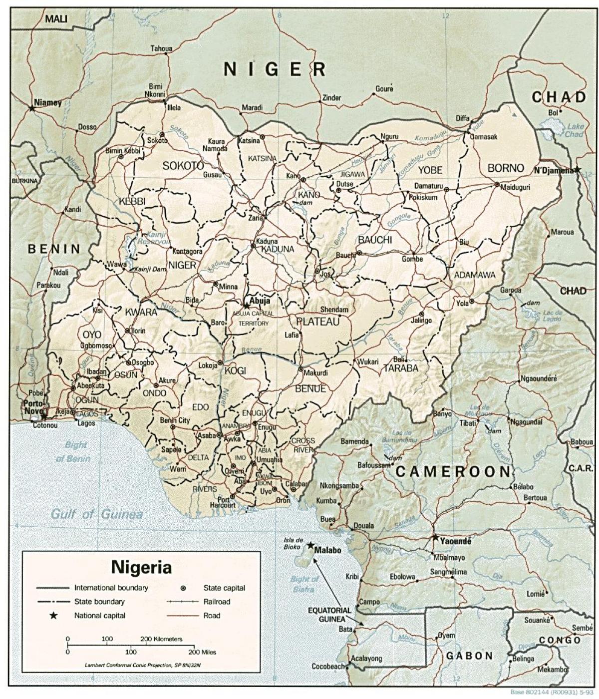 karte nigērija diagramma